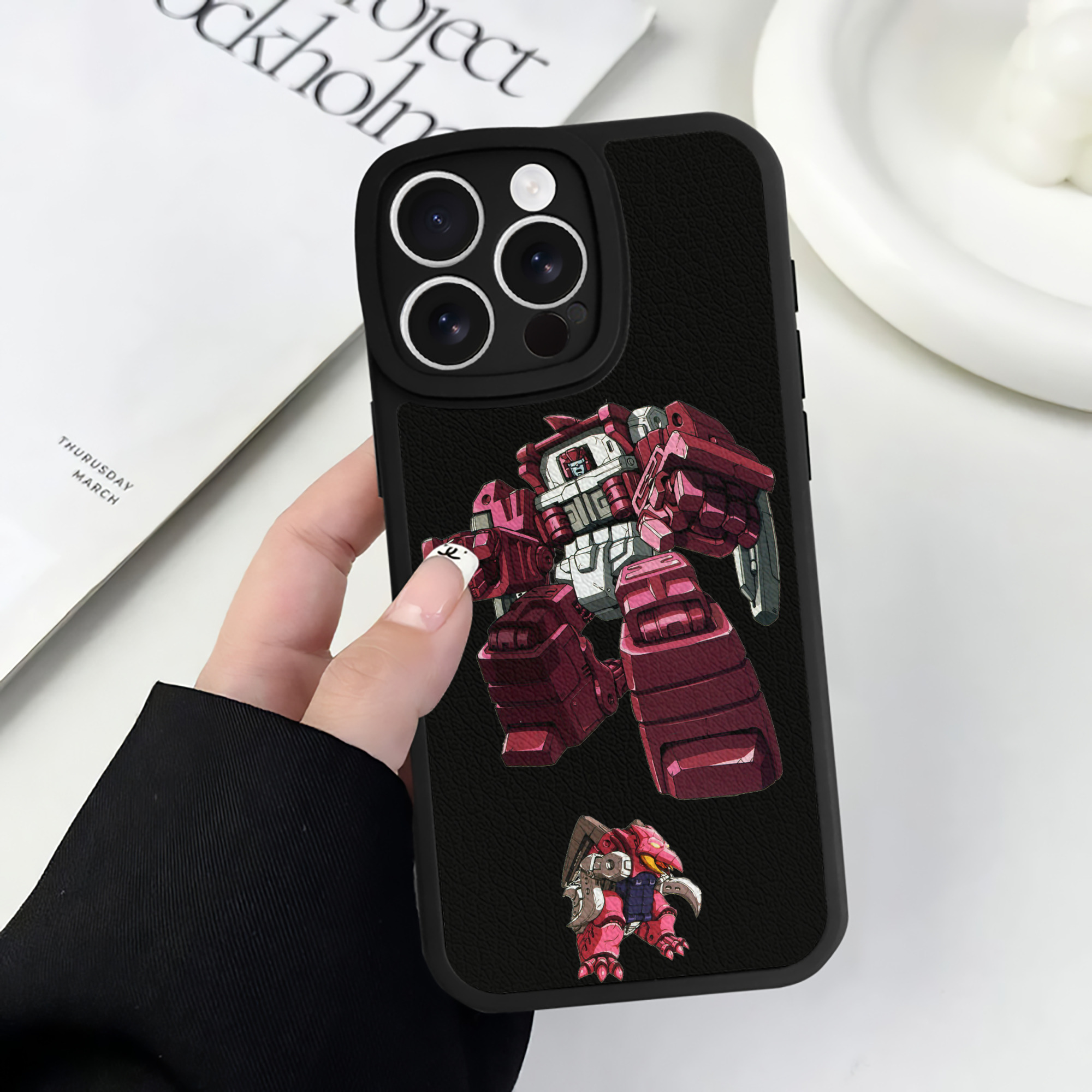 （画像用）  【iPhone 16シリーズ対応】シリコンスマホケース（レザー調） 材質：シリコン